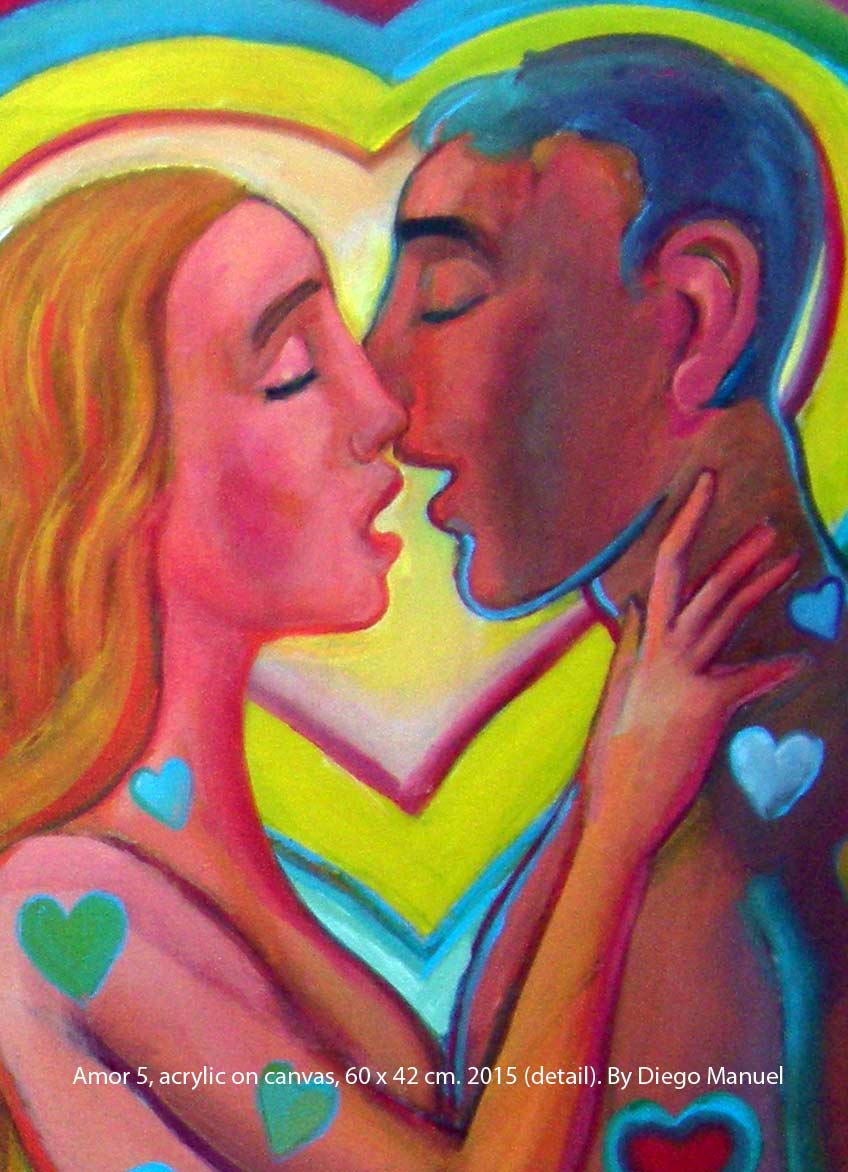 Amor 5, pintura del artista Diego Manuel
