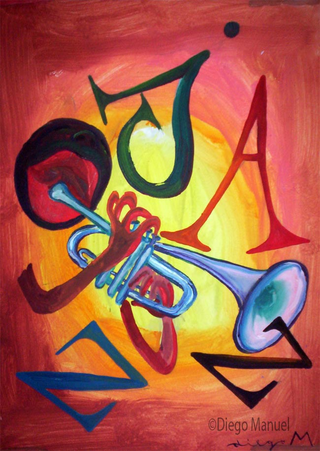 Jazz 1. Pintura de la Serie Jazz.