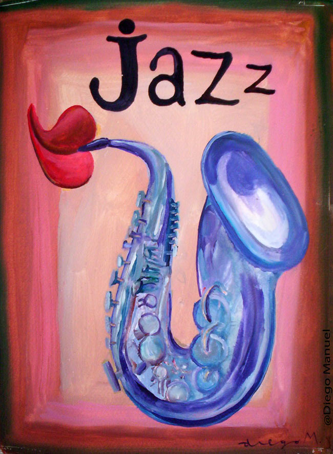 Jazz 4. Pintura de la Serie Jazz.
