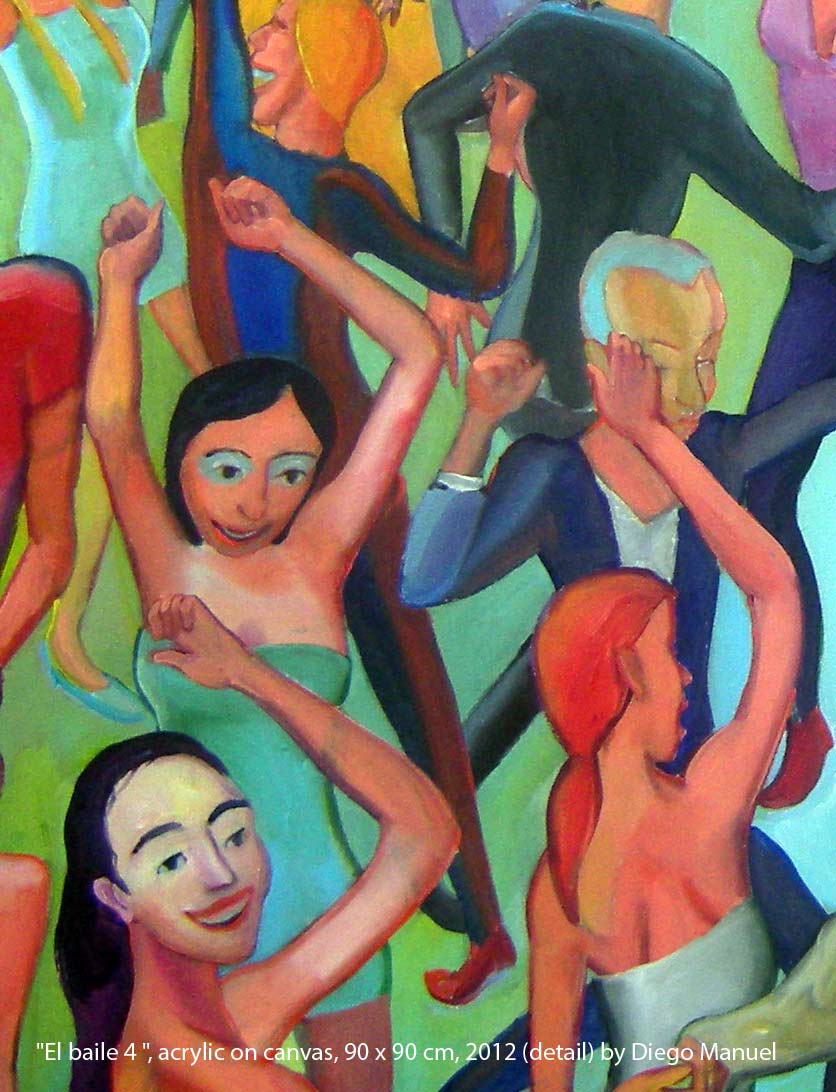 Cuadro del artista Diego Manuel. El baile 5, acrylic on canvas, 95 x 130 cm, 2012