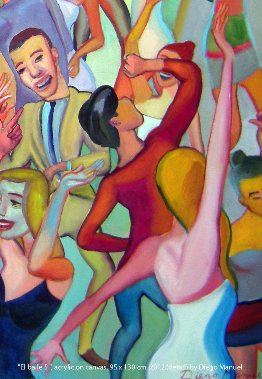 Cuadro del artista Diego Manuel. El baile 5, acrylic on canvas, 95 x 130 cm, 2012