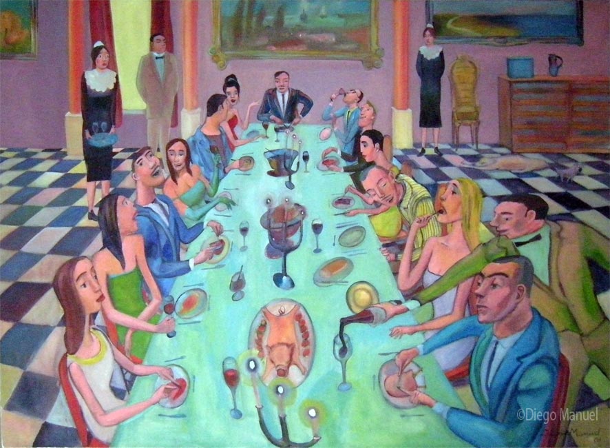 Alta Sociedad , acrylic on canvas,130 x 95 cm. 2009