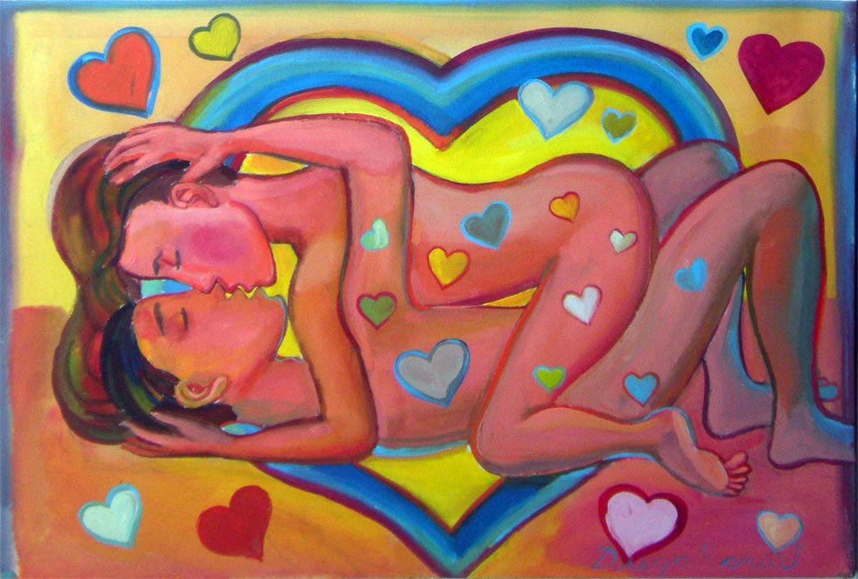 Amor 6, pintura del artista Diego Manuel