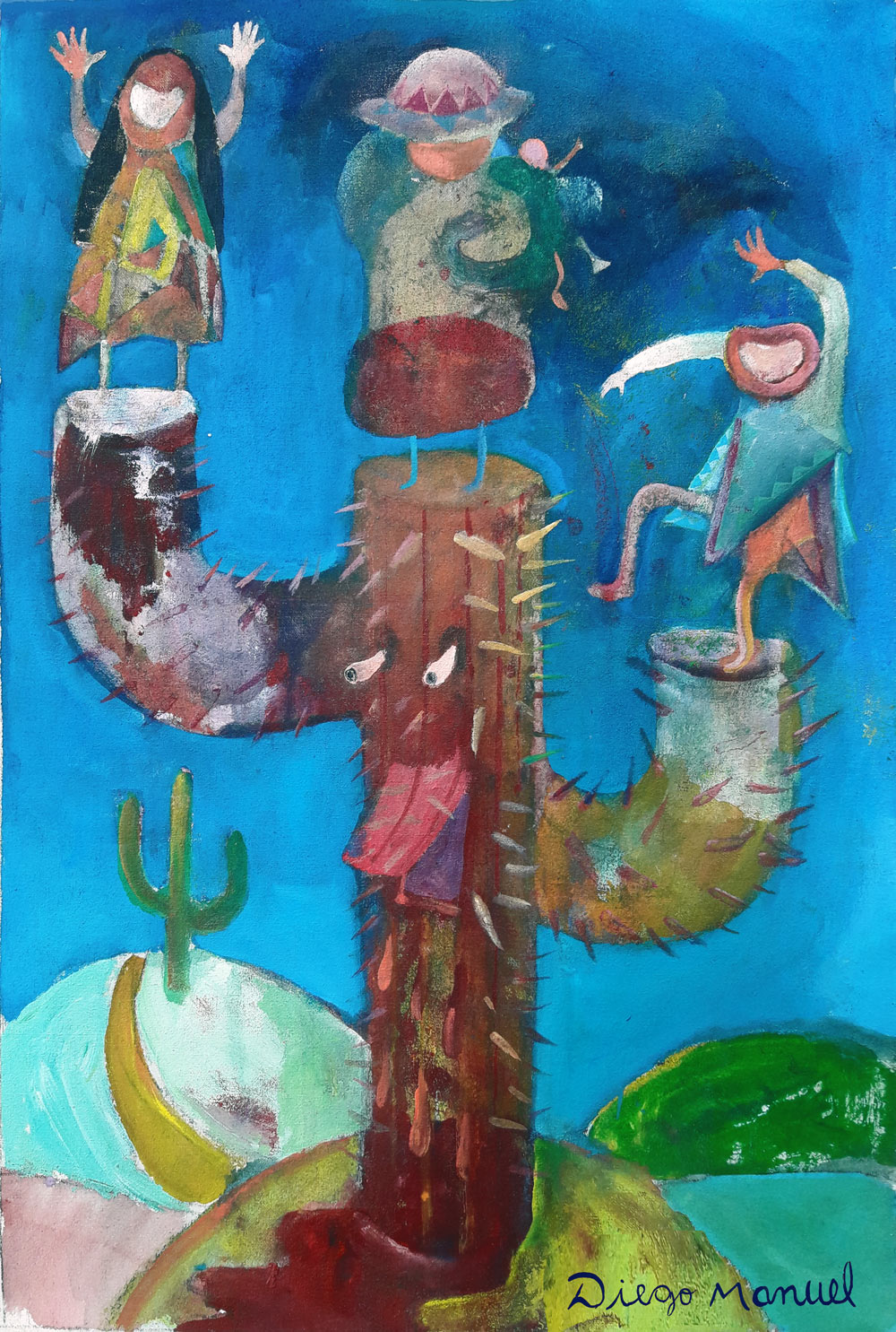 "Carnaval andino", acrylic on canvas, 29 x 42 cm. , 2011.